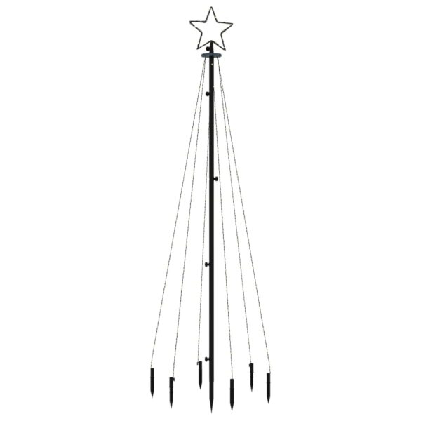Božićno drvce sa šiljkom i 108 hladne bijele LED žarulja 180 cm - Slika 3