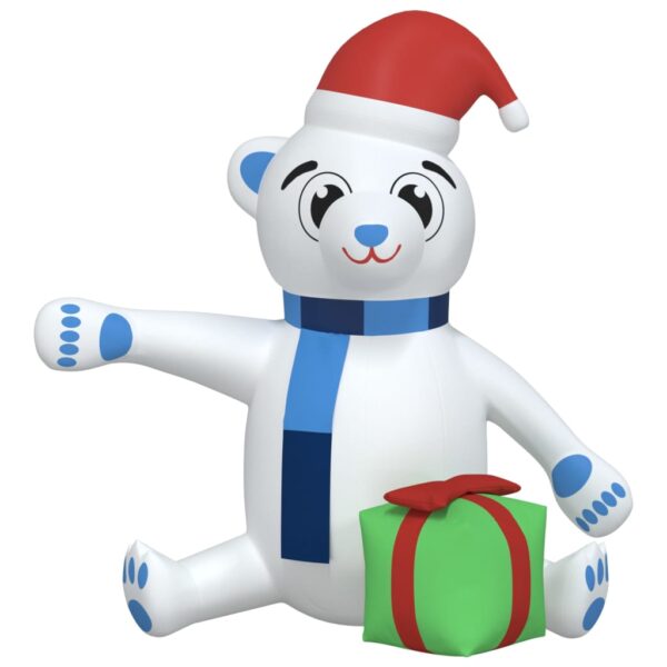 Božićni medo na napuhavanje LED 180 cm - Slika 3