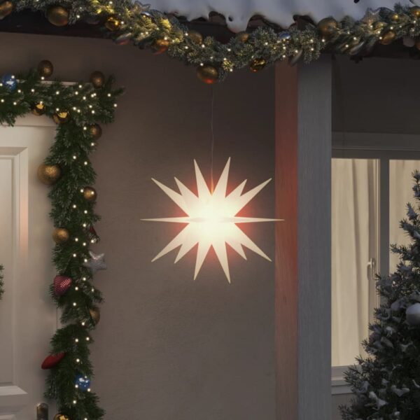 Božićno svjetlo s LED svjetlima sklopivo bijelo 43 cm