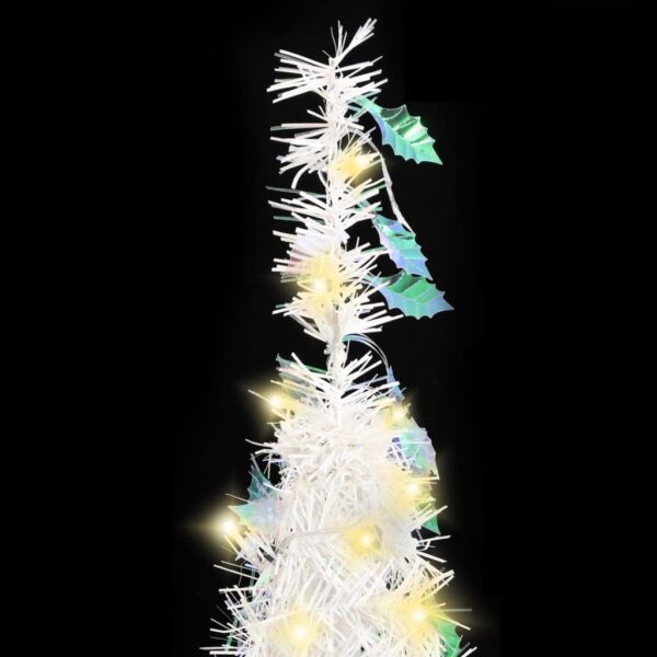 Umjetno božićno drvce 50 LED žarulja bijelo 120 cm - Slika 3