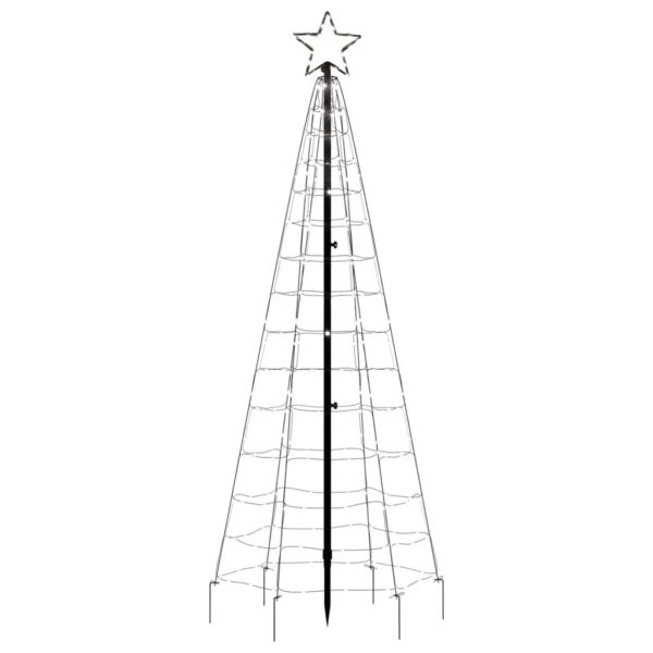 Svjetlo za božićno drvce i šiljci 220 LED hladne bijele 180 cm - Slika 4