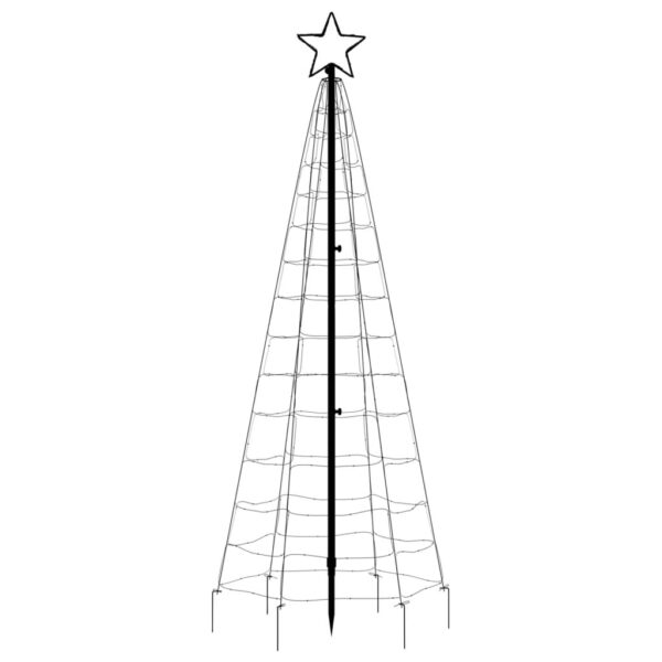 Svjetlo za božićno drvce i šiljci 220 LED hladne bijele 180 cm - Slika 5