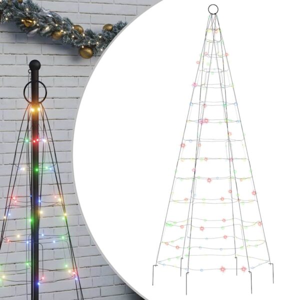 Svjetlo za božićno drvce na stijegu 200 LED šarene 180 cm - Slika 2