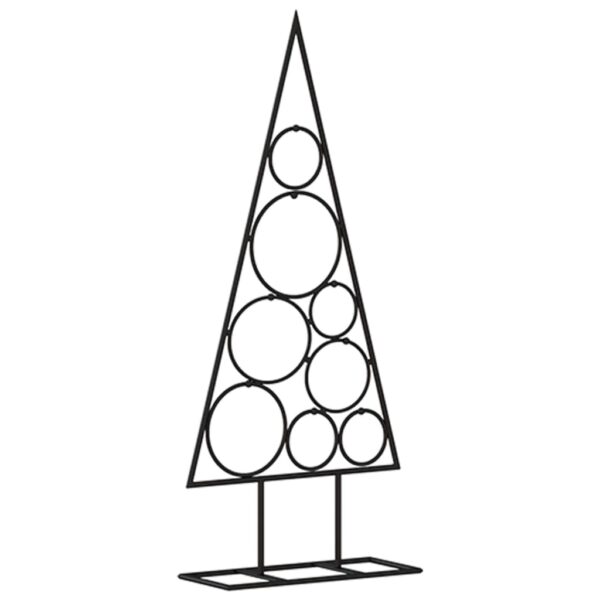 Metalno ukrasno božićno drvce crno 60 cm - Slika 2