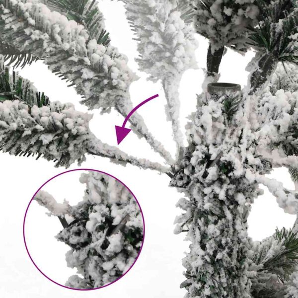 Umjetno božićno drvce 150 LED sa šarkama i kuglicama 150 cm - Slika 6