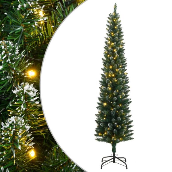Umjetno tanko božićno drvce s 300 LED žarulja 180 cm