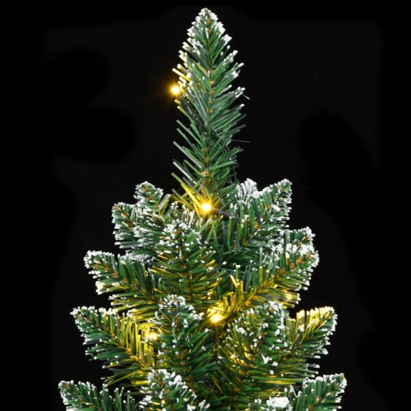 Umjetno tanko božićno drvce s 300 LED žarulja 180 cm - Slika 7