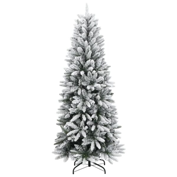 Umjetno božićno drvce sa 150 LED žarulja i snijegom 150 cm - Slika 3