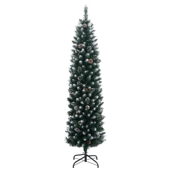 Umjetno tanko božićno drvce s 300 LED žarulja 180 cm - Slika 2
