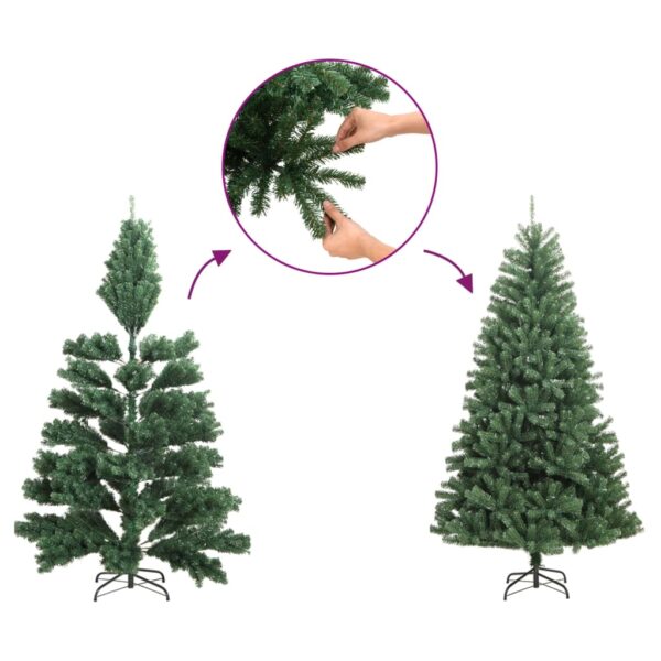 Umjetno tanko božićno drvce s 300 LED žarulja 180 cm - Slika 5