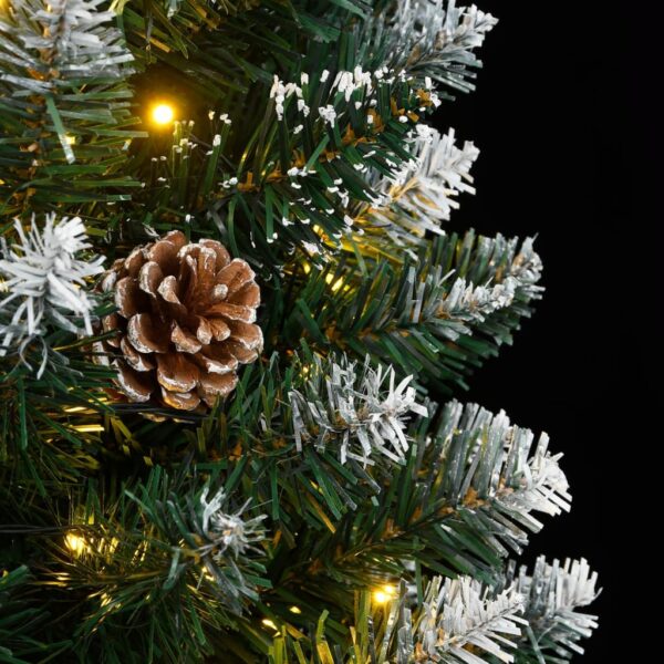Umjetno tanko božićno drvce s 300 LED žarulja 180 cm - Slika 10