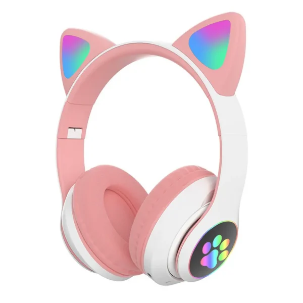 🎧  KittyLight  Svjetleće Mačkaste RGB Bluetooth Slušalice - Slika 6