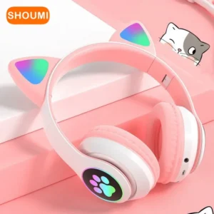 🎧  KittyLight  Svjetleće Mačkaste RGB Bluetooth Slušalice